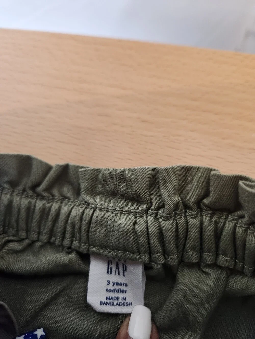 GAP Kids Cargo Pants 3T Walden Green Pull On Cotton Utility Jogger Fall 2024